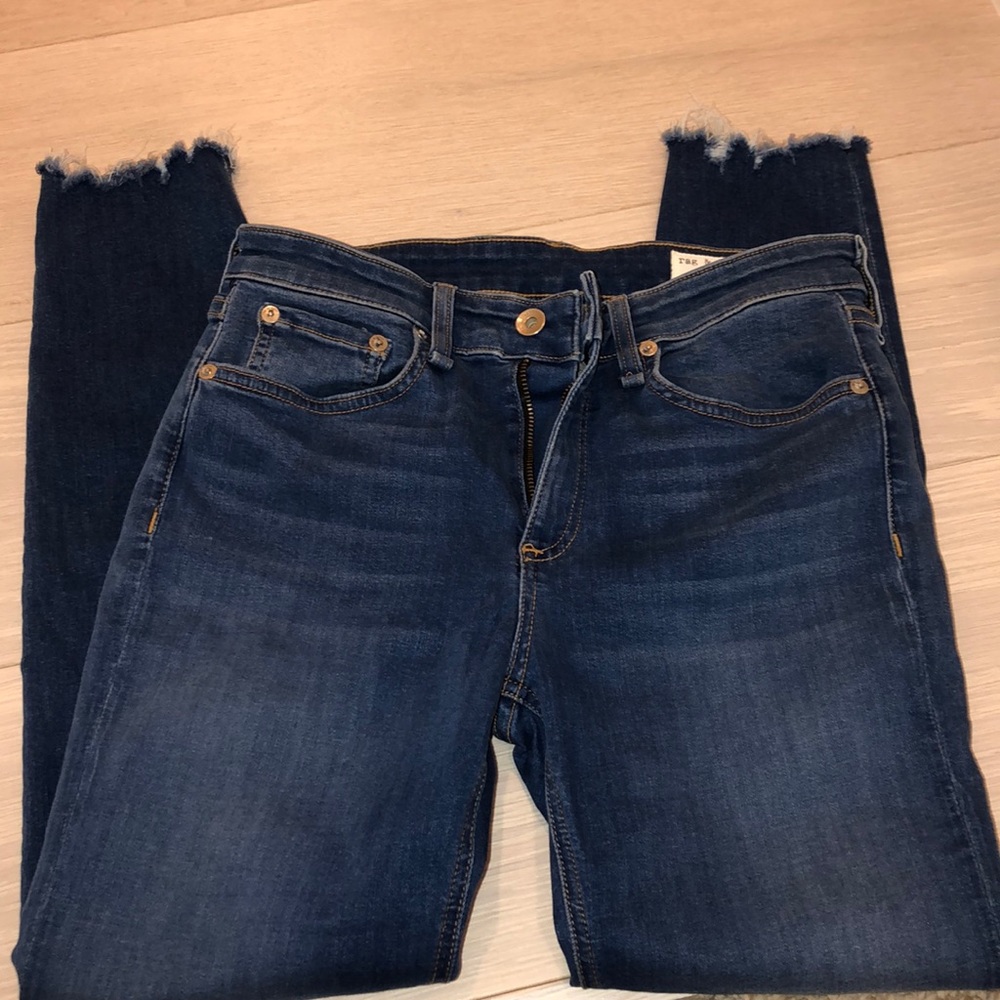 Rag and Bone skinny jean with fray